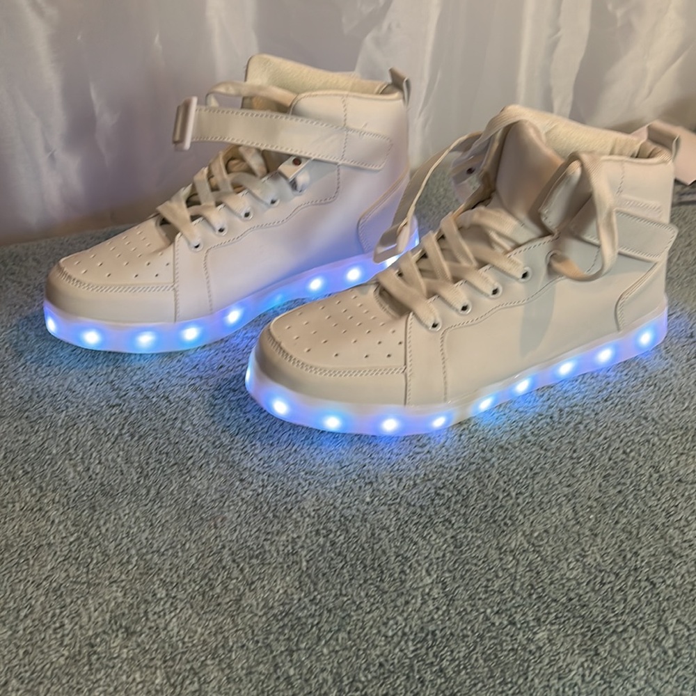 LED light up shoes high top sneakers for women men hip hop - Picture 12 of 13